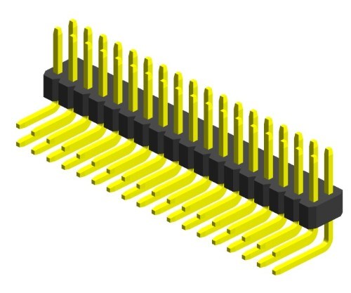 389A 1.00mm Single Row Right Angle Dip Type