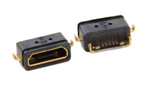 WATERPROOF CONNECTOR MICRO USB AB TYPE SMT